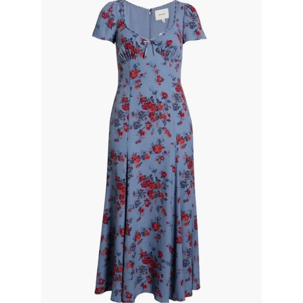 NWT Reformation Afton Midi Dress in Martine - Picture 5 of 6